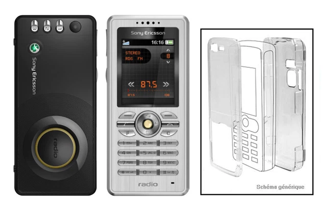 Coque de protection rigide en cristal transparent pour Classic