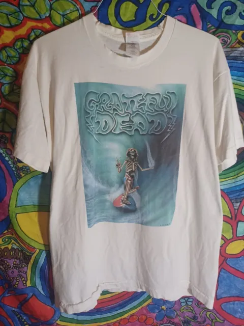 Vintage Grateful Dead Skull Mike Schulman Art T Shirt 90s Band Tour NWOT  Men's M