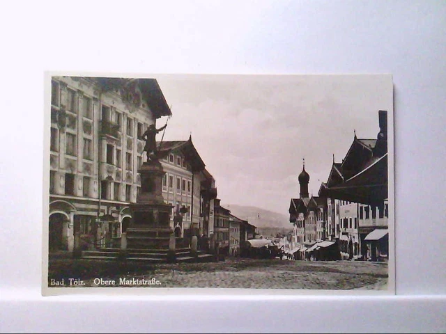AK Bad Tölz in Bayern, Obere Marktstraße, Strassenpartie.