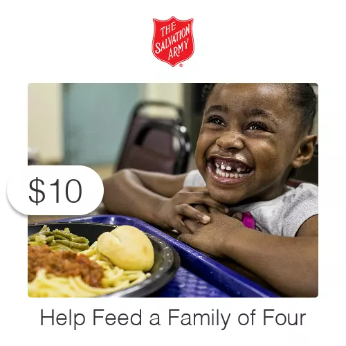 $10 Charitable Donation For: Feeding Dinner to a Family of Four
