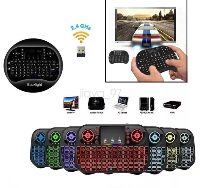 Mini Portable Wireless Keyboard Touchpad USB For Android Smart TV Box PC Laptop