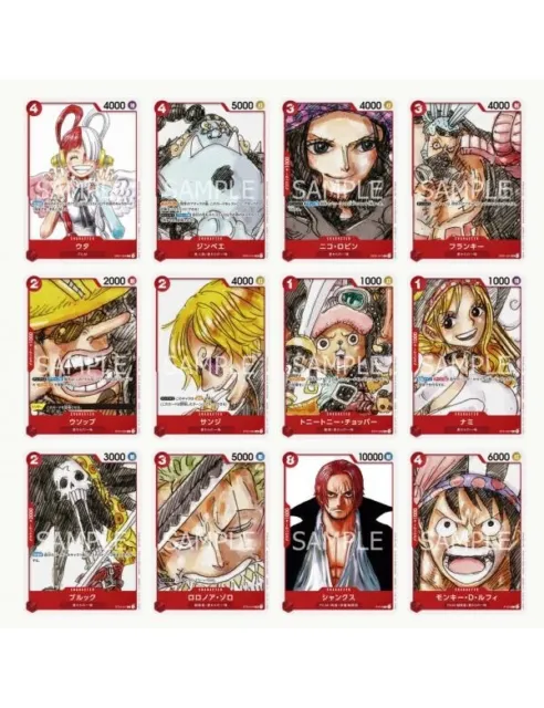 One Piece Card Game - Special set Film RED Collection (Set 12 cartes) Japanese