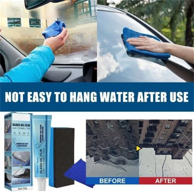 CAR GLASS OIL Film Cleaner Removal Cream Paste Windshield Water Spot