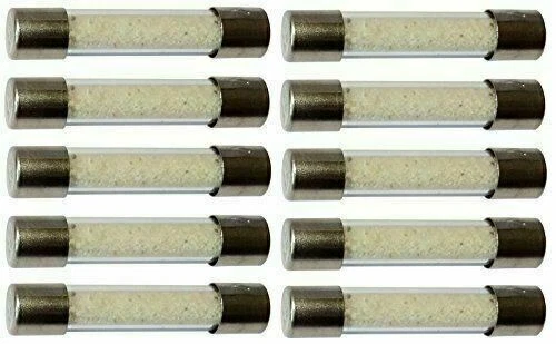 AERZETIX: 10 fusibles lents retardés temporisés en Verre 6.3x32mm 220V 250V 10A