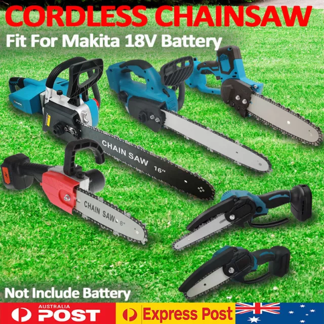Cordless Electric Chainsaw Wood Saw Handle Cutter Saw For Makita 18V Battery