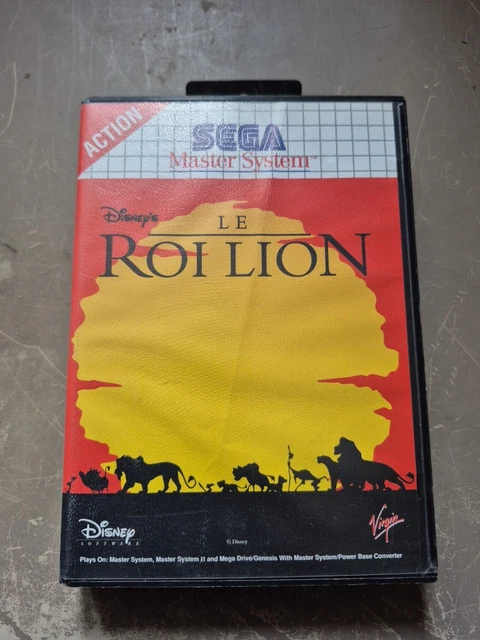 Jeu Le Roi Lion – Sega Master System – Version Originale Complète – Bon état 1994