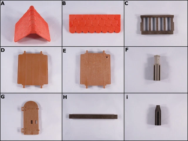 Pièce Playmobil - Connecteur-porte Avec Serrure - Pour Château, Prison, Ferme, Taverne - Occasion