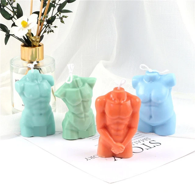 3D Arte Cera Forma Vela Moho Niño Niña 3D Cuerpo Pastel Formar Resina