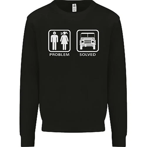 4x4 " Problem Solved " Spento Roading Strada Bambini Felpa Maglione