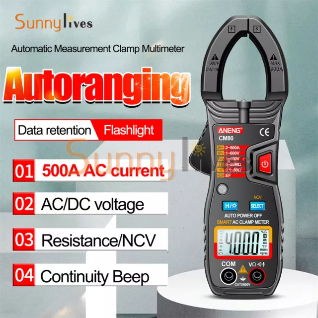 CM80 CM81 Digital Multifunctional Automatic Range Multimeter Clamp-on Ammeters