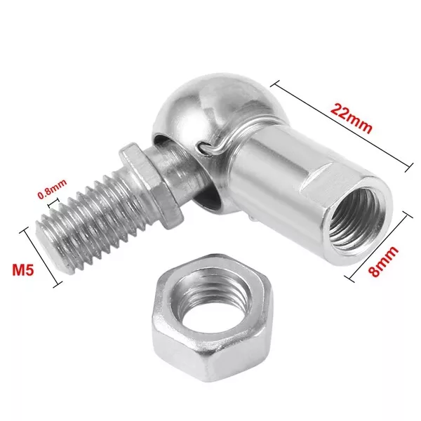 CS8, Rodamiento de Bola con Extremo de VáStago, Perno Derecho M5X0.8Mm de A6409 3