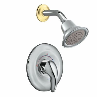 MOEN TL2392CP Villeta Posi-Temp Shower Trim Chrome and Polished Brass