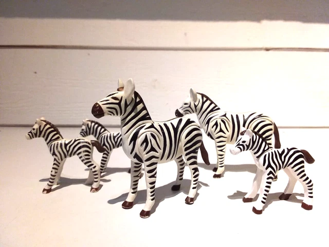 PLAYMOBIL FAMILLE DE Zèbres Arbre Zoo Savane Cirque Animaux EUR 6,00