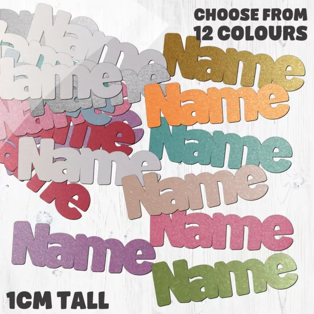 Name Table Confetti - Choose your own words - 12 Colours