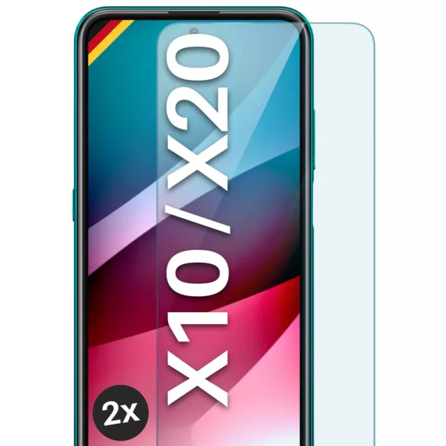 2x Verre Véritable pour Nokia X10 / X20 Film Blindé HD Trempé Premium Écran