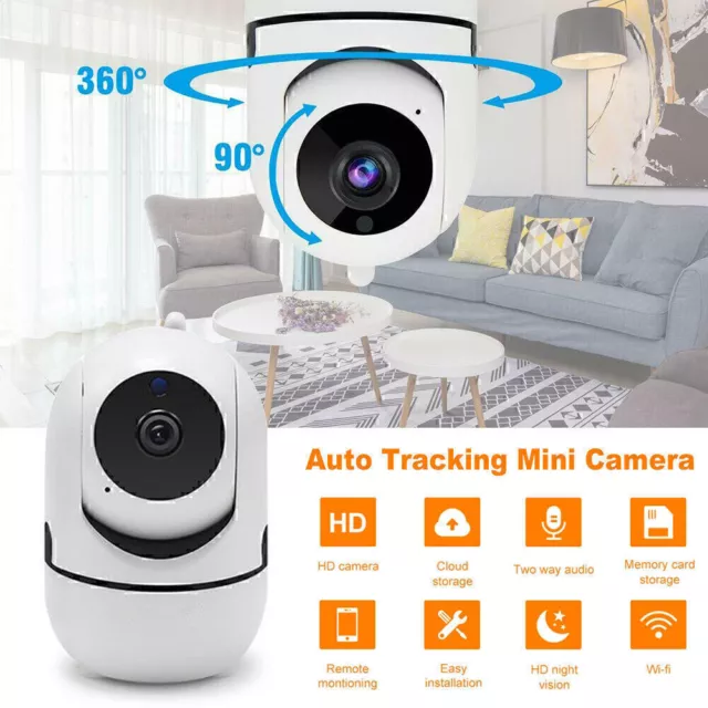 1080p WiFi Wireless Indoor Home Security Camera Night Vision Baby Pet Monitor