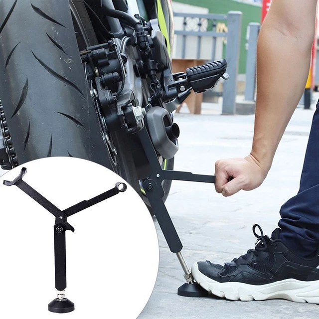 Portable Support latéral Bicane de scooter Support de roue de moto Moto Stand