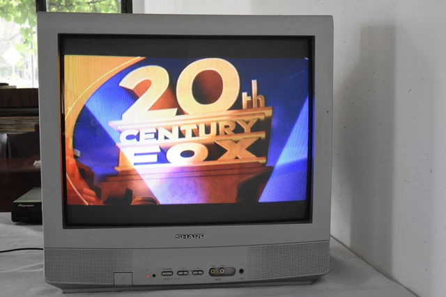 SHARP 51CM CRT Colour Television with AV - Vintage Retro