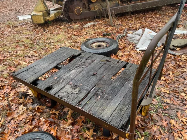 Vintage Industrial Railroad Cart