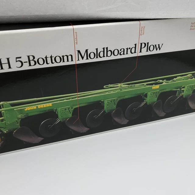 1/16 Ertl John Deere Precision #6 NIB #5763 F145H 5 Bottom Moldboard Plow