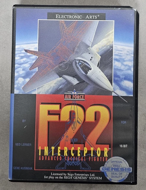 F22 Interceptor - Jeu SEGA Mega Drive / Genesis - Édition Complète 1991 - PAL Français