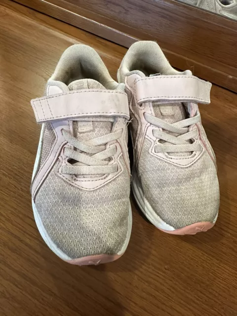 Little Girls Puma Tennis Shoes Sneakers, Size 11, Pink No Tie