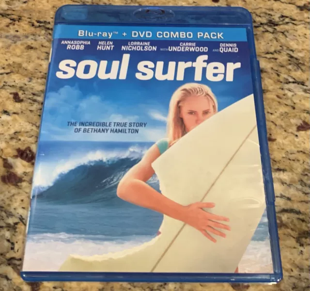 Soul Surfer (Blu-ray/ DVD, 2011) Helen Hunt, Annasophia Robb, Dennis Quaid **LN
