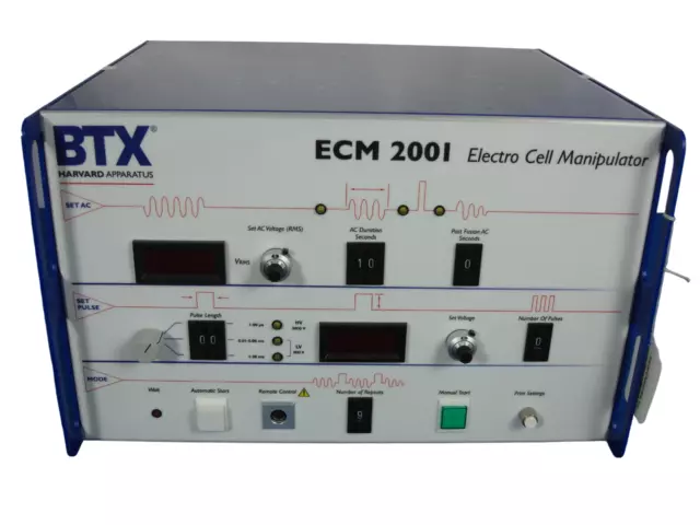 BTX Harvard Apparatus ECM 2001 Electrofusion / Electroporation System
