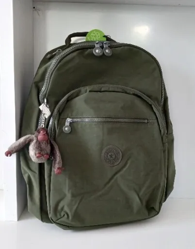 Kipling Seoul Large 15" Laptop Backpack Bookbag Kl12063BM Jaded Green Tonal $124