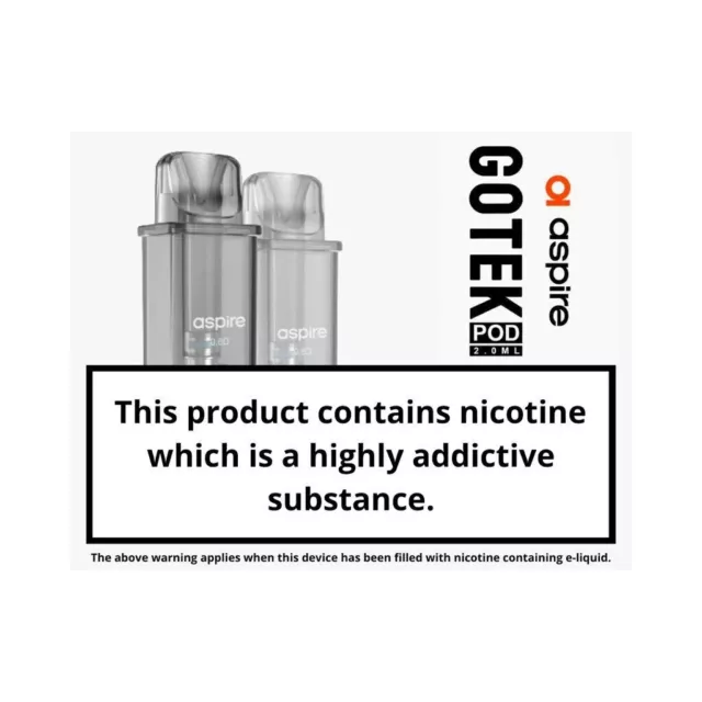 Aspire GOTEK X Pack of 2 Pods 0.8 Ohm Pod Vape Buy 3 Get 1 Free