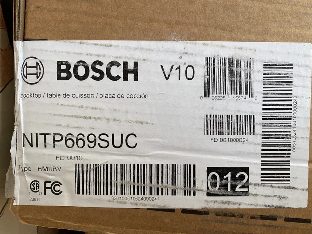 Bosch Benchmark 36" Built-In Electric Induction Cooktop - Black (NITP669SUC)
