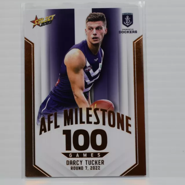 2023 Select AFL Footy Stars 100 Milestone Games Darcy Tucker Fremantle Dockers