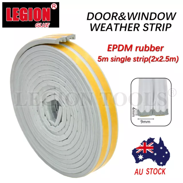 Rubber Seal Weather Strip Foam Tape Door Window Draught Excluder Self Adhesive