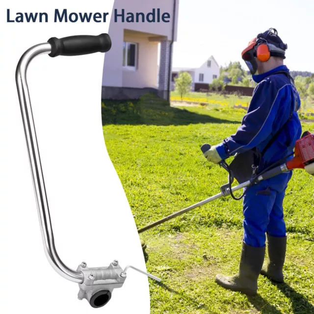 Lawn Mower Handle Ergonomic Lawn Trimmer Handle Extension With Edger Attachment