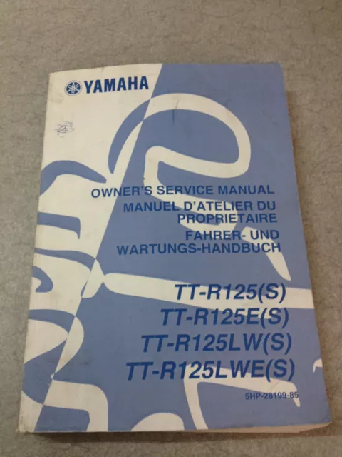 Revue Manuel Owner's service manual Yamaha TT-R125 / E/ LW/ LWE (S)