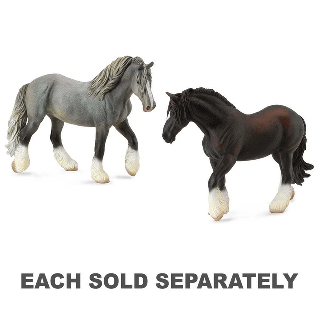 CollectA Shire Horse Fohlen – Schwarze Spielfigur – Handbemalt, Realistisch – Für Sammler & Kinder Ab 3 Jahren