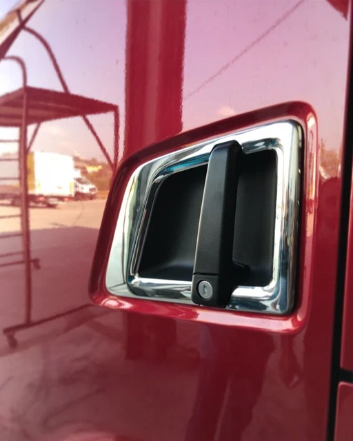 For Scania S / R Series 2017-Up Chrome Door Handle Outer Cover 2 Pcs