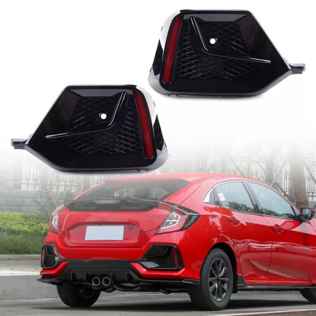 Rear Bumper Fog Lamp Bezel Cover Trim fit for Honda Civic Type R 2017-2021 New