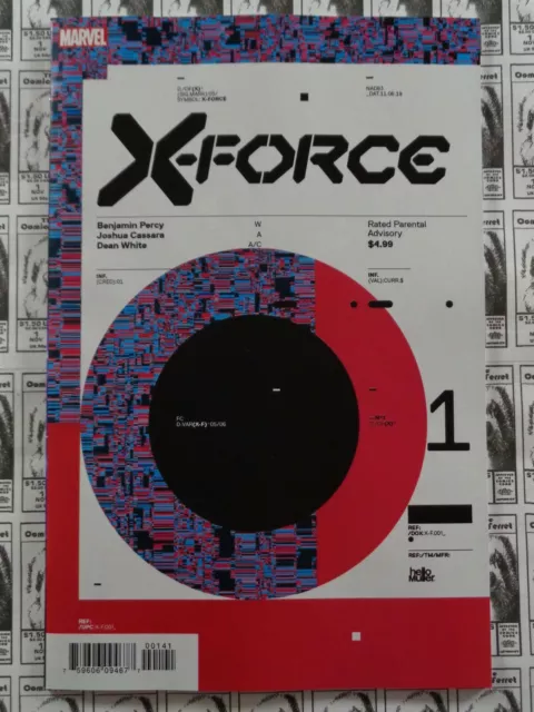 X-Force (2019) Marvel - #1, 1:10 Tom Muller Variant, Percy/Cassara, NM
