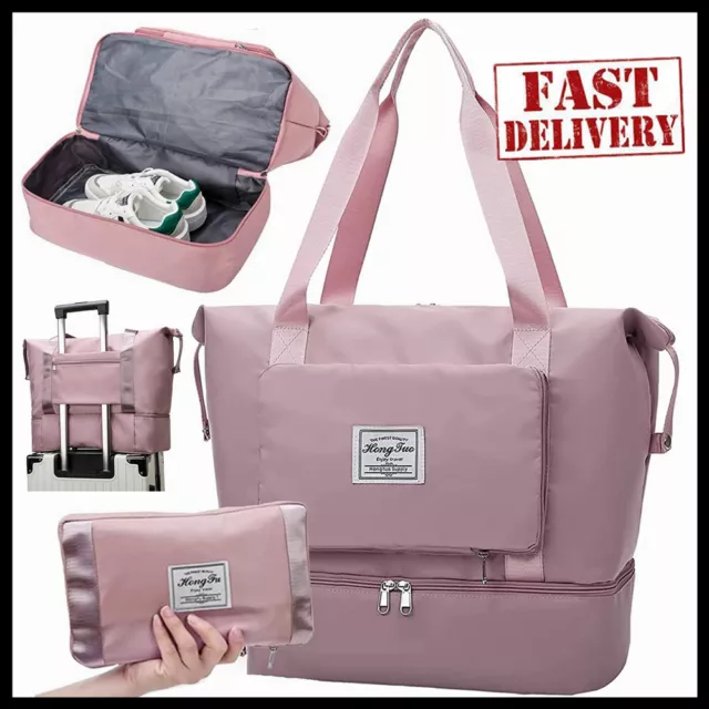 Handgepäck Tasche für Flugzeug Reisetasche Klein Faltbare Handgepäck Koffer DE
