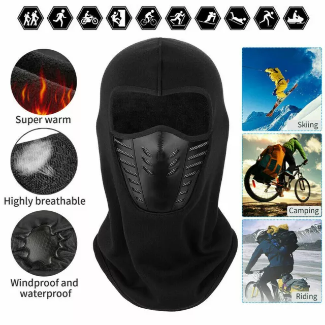 Sturmhaube Gesichtshaube Winter Sturmmaske Balaclava Thermal Radsport Motorrad