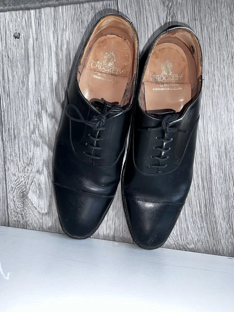 Chaussures Richelieu Crockett & Jones Wembley En Cuir Noir - Pointure 9E UK (43 EU), Occasion