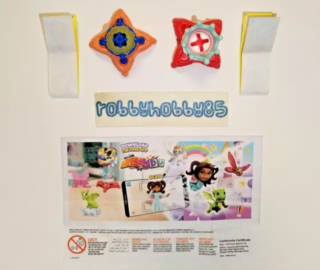 Serie Completa Accessori Mitologici Vu192 - Vu193 + 2 Bpz Kinder Joy India 2022