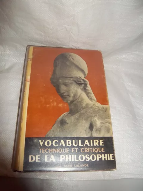 Vocabulaire technique et critique de la Philosophie de André Lalande