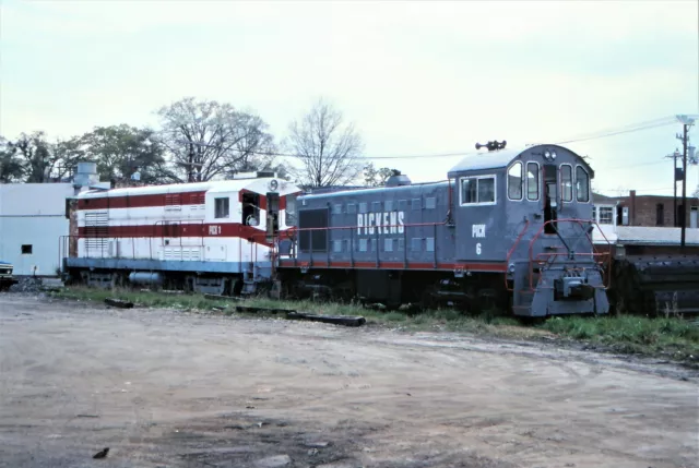 PICKENS RAILWAY (PICK) Fairbanks Morse H12-44 1 and S2m 6 Original Kodak slide