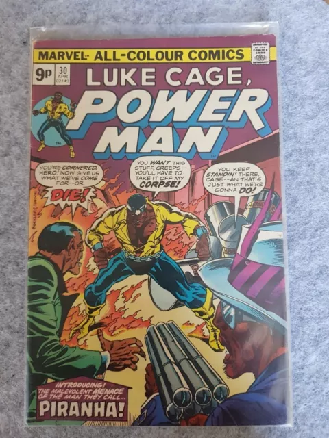 Luke Cage Power Man  #30 Vo Marvel Comics  High Grade 1976