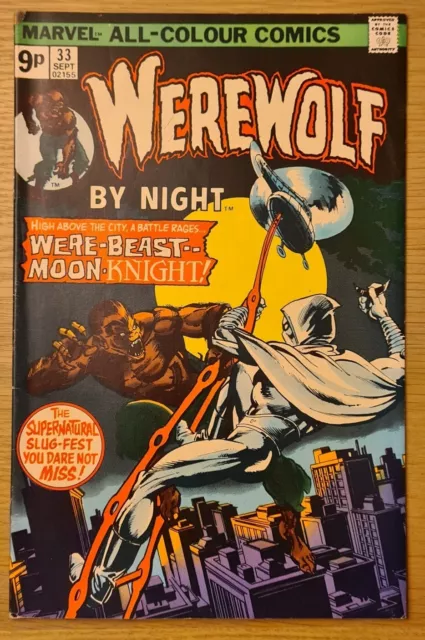 Werewolf By Night (1975) #33 - Marvel - 2nd Appearance of Moon Knight - FN