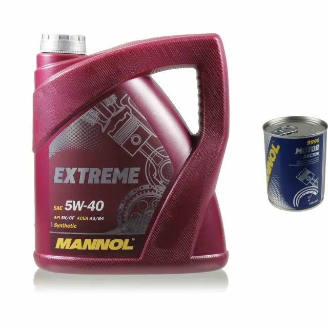 4L Olio Motore mannol extreme 5W-40 1x MANNOL Motore Doctor Additivo