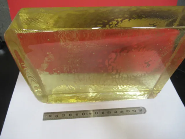 HUGE PIECE OF PHOSPHATE GLASS BLOCK as melted  VERY RARE AS PICTURED G4-A-11