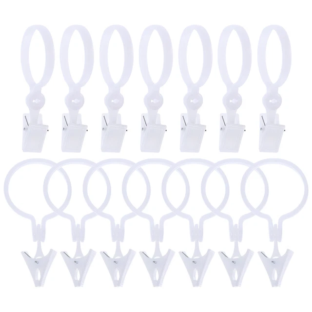 Anelli Per Tend Doccia - 36 Pezzi, Gancio A C, In Gomma Siliconica, Scivolamento Facile, Trasparenti - Foto 5